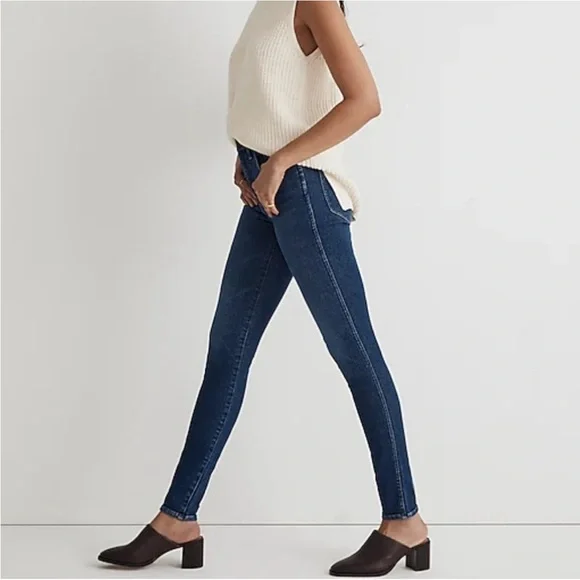 Madewell Roadtripper High Rise Skinny Jeans Dark Wash Denim Size 28 - Picture 5 of 6